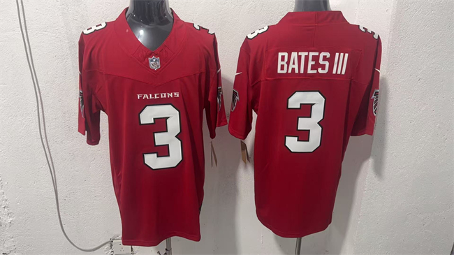 Men's Atlanta Falcons #3 Jessie Bates III Red 2026 New F.U.S.E. Vapor Untouchable Limited Stitched Football Jersey